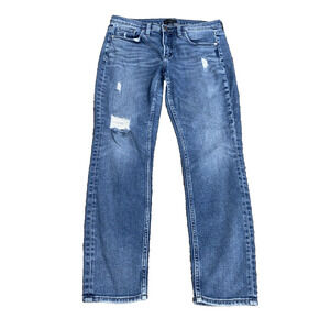 Silver Jeans Women Size 27X27 Ankle Medium Wash Stretch Denim